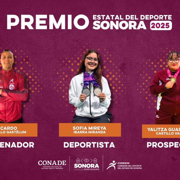 SOFÍA IBARRA Y RICARDO CAMPILLO SON ELEGIDOS GANADORES DEL PREMIO ESTATAL DEL DEPORTE 2025 